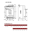 Disjuntor Trifásico | Caixa Moldada Cm1 630l | 630a